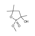 2-methoxy-3,5,5-trimethyl-2-oxo-1,2λ5-oxaphospholan-3-ol结构式