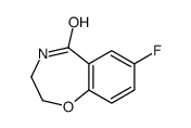 7-FLUORO-2,3-DIHYDROBENZO[F][1,4]OXAZEPIN-5-OL结构式