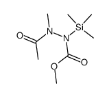 methyl 2-acetyl-2-methyl-1-(trimethylsilyl)hydrazine-1-carboxylate结构式