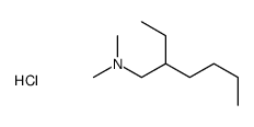 2-ethyl-N,N-dimethylhexan-1-amine,hydrochloride结构式