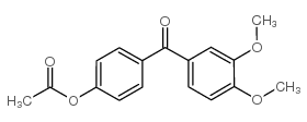 4-ACETOXY-3',4'-DIMETHOXYBENZOPHENONE结构式