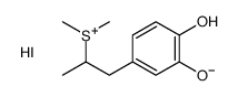 1-(3,4-dihydroxyphenyl)propan-2-yl-dimethylsulfanium,iodide Structure