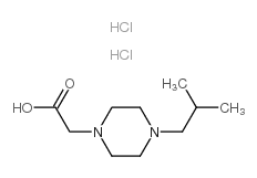 (4-isobutyl-piperazin-1-yl)-acetic acid dihydrochloride Structure