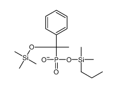 [dimethyl(propyl)silyl]oxy-(1-phenyl-1-trimethylsilyloxyethyl)phosphinate结构式