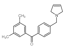 3,5-DIMETHYL-4'-(3-PYRROLINOMETHYL) BENZOPHENONE图片