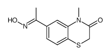 6-(1-(hydroxyimino)ethyl)-4-methyl-2H-benzo[b][1,4]thiazin-3(4H)-one结构式