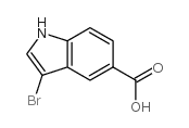 3-溴吲哚-5-甲酸结构式