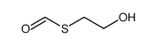 S-(2-hydroxyethyl) methanethioate Structure