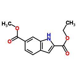 6-Methoxycarbonylindole-2-carboxylic acid ethyl ester picture