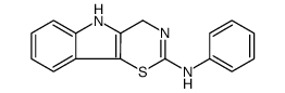 N-phenyl-4,5-dihydro-[1,3]thiazino[5,6-b]indol-2-amine结构式