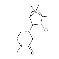 N,N-diethyl-2-[(3-hydroxy-4,7,7-trimethyl-2-bicyclo[2.2.1]heptanyl)amino]acetamide结构式