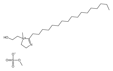 2-heptadecyl-4,5-dihydro-1-(2-hydroxyethyl)-1-methyl-1-H-imidazolium methyl sulphate structure