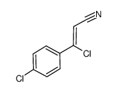 (Z)-3-chloro-3-(4-chlorophenyl)-2-propenenitrile Structure