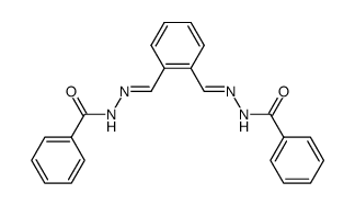 benzene-1,2-dicarbaldehyde bis-benzoyl hydrazide结构式