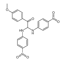 1-(4-methoxyphenyl)-2,2-bis(4-nitroanilino)ethanone结构式