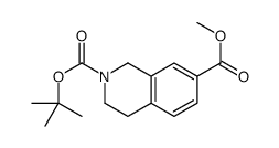 1,2,3,4-四氢异喹啉2,7-二羧酸-7-甲基-2-叔丁基酯结构式