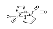 bis(μ-pyrazolyl)bis(dicarbonyliridium(I))结构式