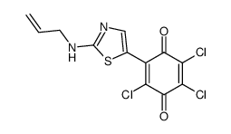 2-(2-Allylamino-thiazol-5-yl)-3,5,6-trichloro-[1,4]benzoquinone结构式