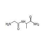 2-(2-Aminoacetamido)propanamide Structure