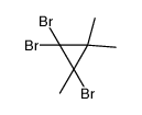 1,1,2-tribromo-2,3,3-trimethylcyclopropane Structure