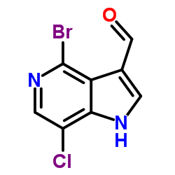 4-bromo-7-chloro-5-azaindole-3-carboaldehyde picture