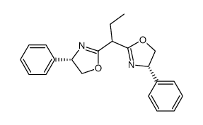 (S,S)-bis(4-phenyloxazolin-2-yl)propane结构式