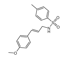 (E)-N-(3-(4-methoxyphenyl)allyl)-4-methylbenzenesulfonamide结构式