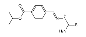 4-thiosemicarbazonomethyl-benzoic acid isopropyl ester结构式