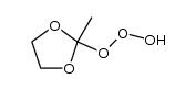 2-hydrotrioxy-2-methyl-1,3-dioxolane Structure