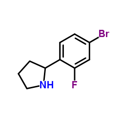 2-(4-Bromo-2-fluorophenyl)pyrrolidine Structure