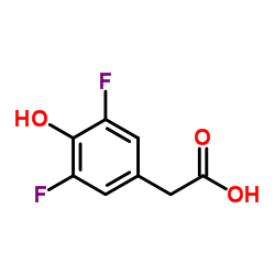 (3,5-Difluoro-4-hydroxyphenyl)acetic acid结构式