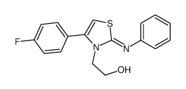 2-[4-(4-fluorophenyl)-2-phenylimino-1,3-thiazol-3-yl]ethanol Structure