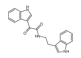 N-(2-(1H-indol-3-yl)ethyl)-2-(1H-indol-3-yl)-2-oxoacetamide Structure