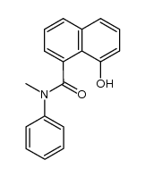 N-methyl-N-phenyl-8-hydroxy-1-naphthamide结构式