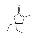 4,4-diethyl-2-methylpyrroline 1-oxide结构式