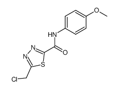 N-(4-methoxyphenyl)-5-chloromethyl-1,3,4-thiadiazole-2-carboxamide Structure