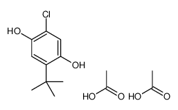 acetic acid,2-tert-butyl-5-chlorobenzene-1,4-diol Structure