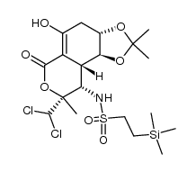 N-[8-(dichloromethyl)-3a,4,8,9,9a,9b-hexahydro-5-hydroxy-2,2,8-trimethyl-6H-1,3-dioxolo[4,5-f][2]benzopyran-9-yl]-2-(trimethylsilyl)ethanesulfonamide结构式