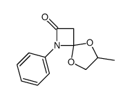 7-methyl-1-phenyl-5,8-dioxa-1-azaspiro[3.4]octan-2-one Structure