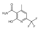 4-METHYL-2-OXO-6-(TRIFLUOROMETHYL)-1,2-DIHYDROPYRIDINE-3-CARBOXAMIDE structure