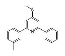 2-(3-methylphenyl)-4-methylsulfanyl-6-phenylpyridine结构式