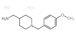 C-[1-(4-Methoxy-benzyl)-piperidin-4-yl]-methylamine dihydrochloride Structure