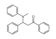 3-(methyl(phenyl)amino)-1,3-diphenylpropan-1-one Structure