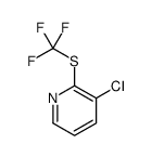 3-Chloro-2-[(trifluoromethyl)sulfanyl]pyridine结构式