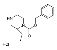 benzyl (2S)-2-ethylpiperazine-1-carboxylate,hydrochloride Structure