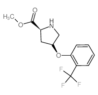 Methyl (2S,4S)-4-[2-(trifluoromethyl)phenoxy]-2-pyrrolidinecarboxylate Structure