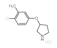 3-(4-Chloro-3-methylphenoxy)pyrrolidine hydrochloride Structure