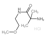 2-Amino-N-(2-methoxyethyl)-2-methylpropanamide hydrochloride结构式