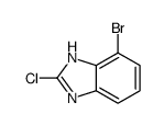 4-Bromo-2-chloro-1H-benzimidazole结构式