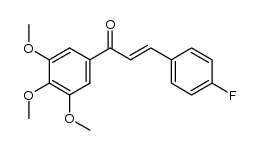 (2E)-1-(3',4',5'-trimethoxyphenyl)-3-(4-fluorophenyl)-2-propen-1-one Structure